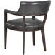 Brylea Brown / Brentwood Charcoal Leather Dining Armchair